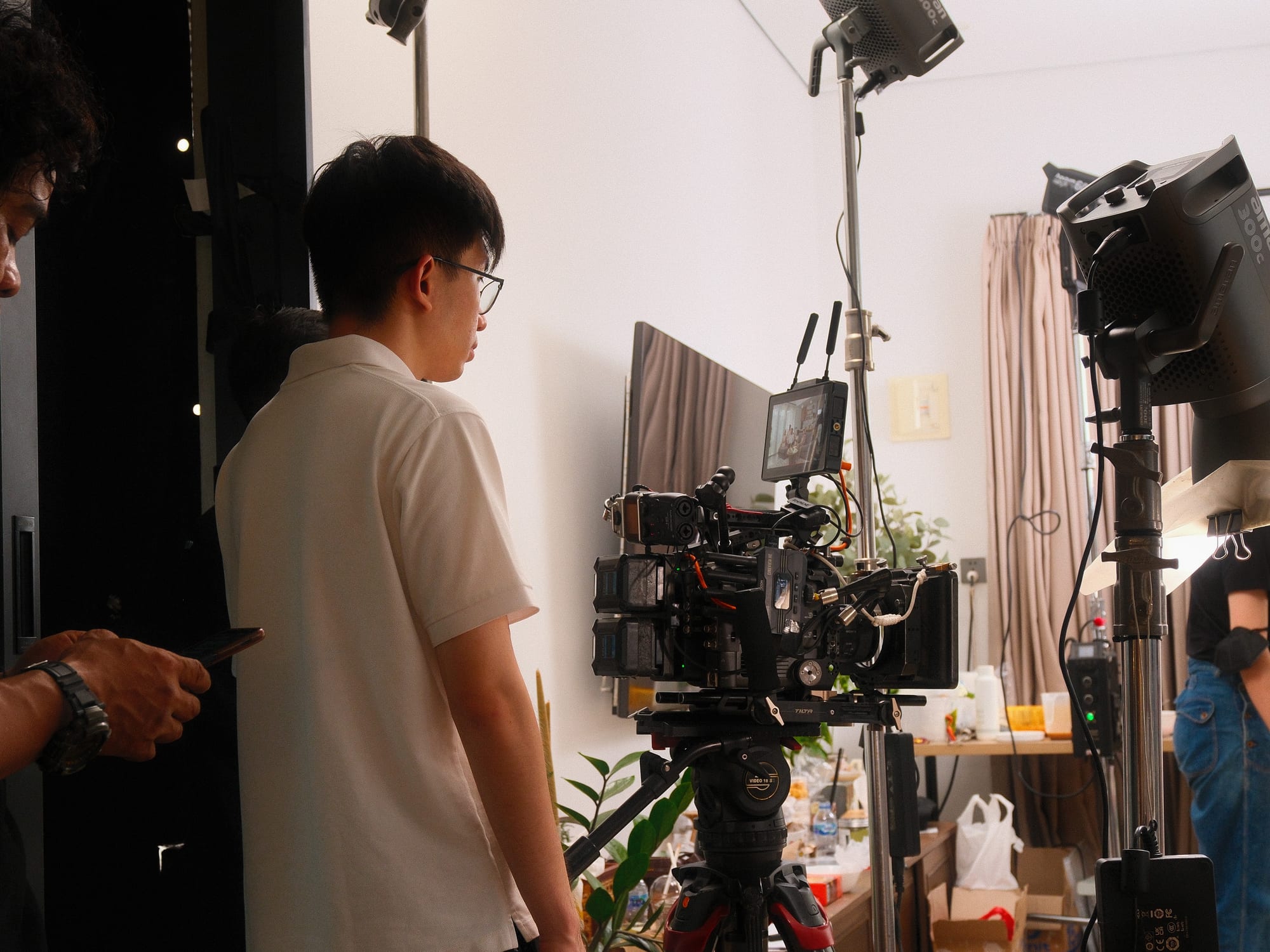 Emerge Productions team on set
